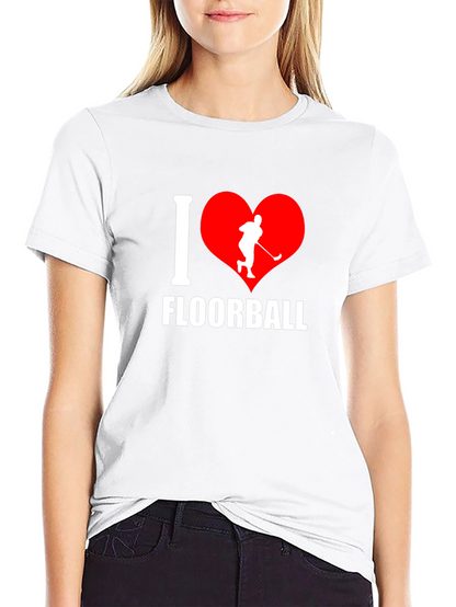 I Love Floorball Graphic T-Shirt