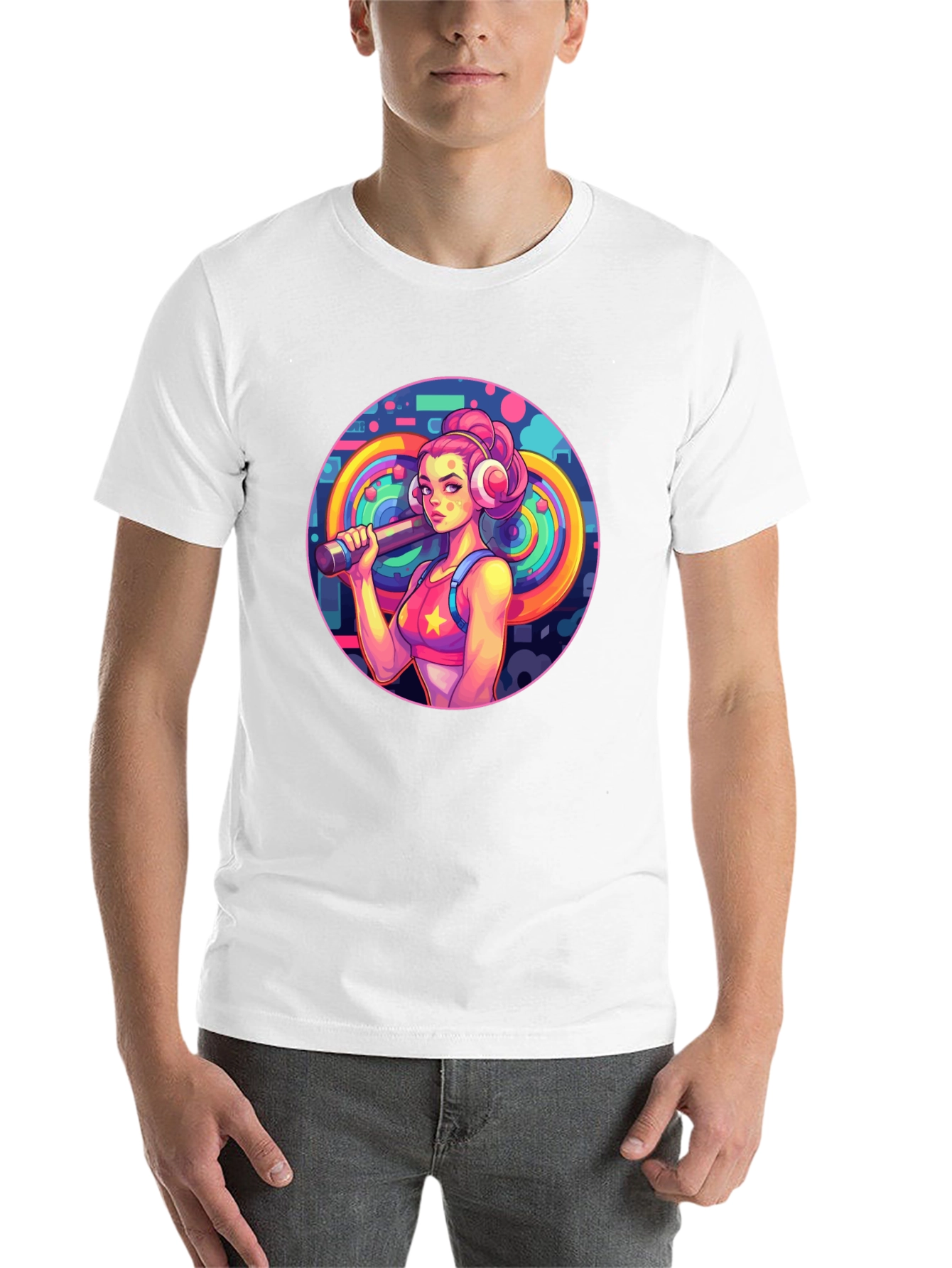 Retro Fitness Girl Tee
