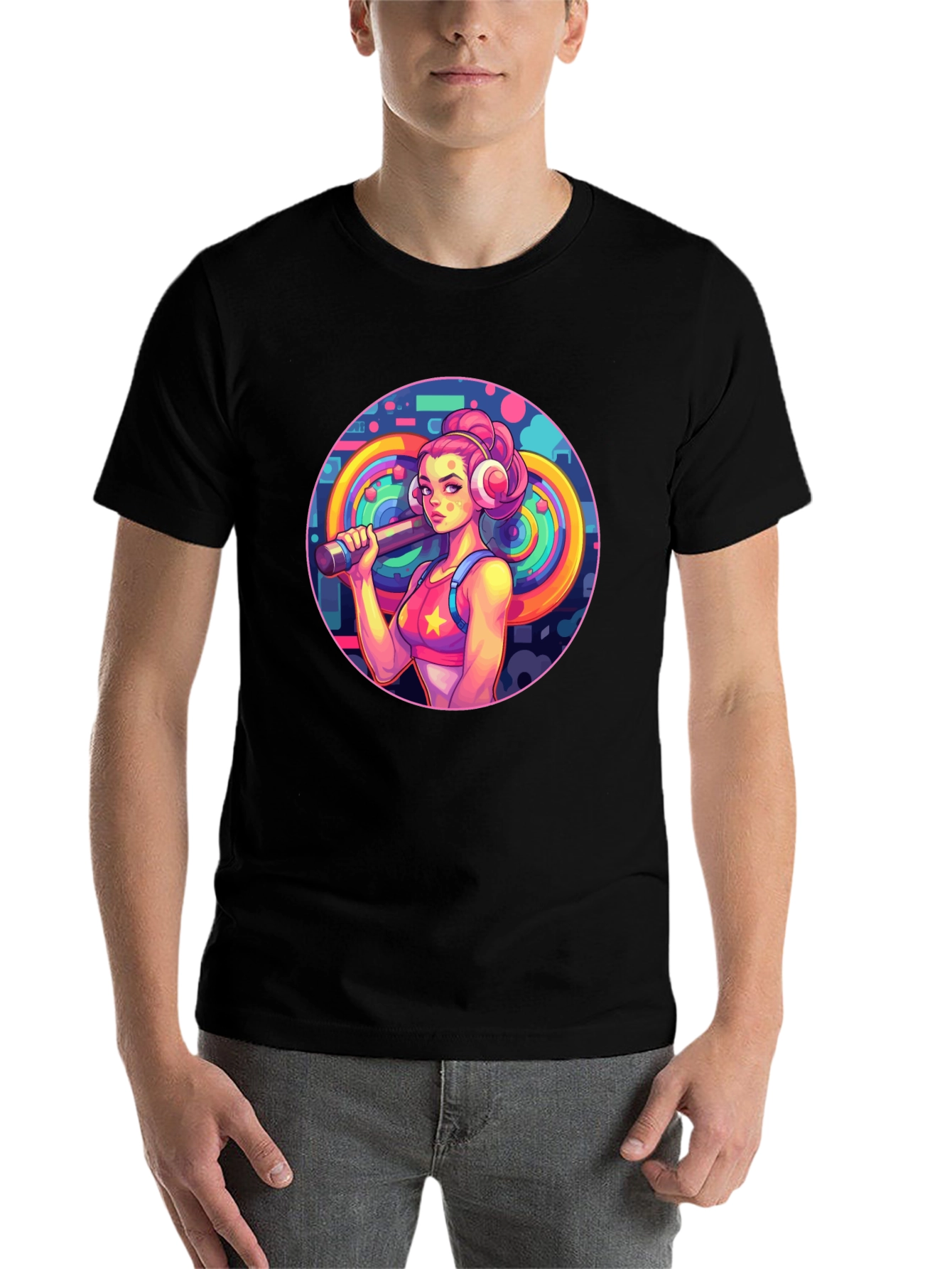 Retro Fitness Girl Tee