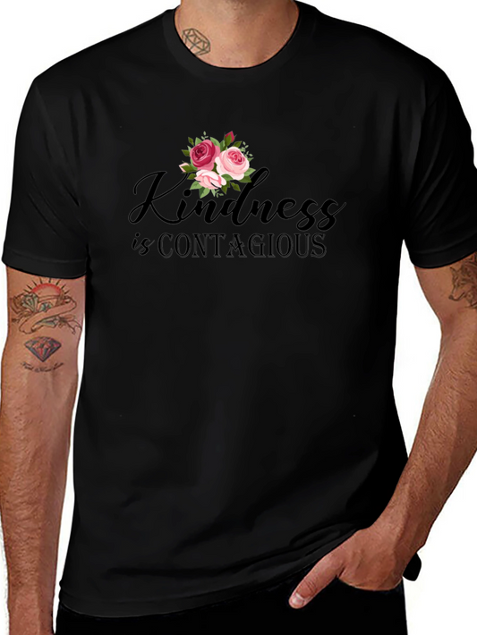 Kindness is Contagious Graphic Tee - Black T-Shirt