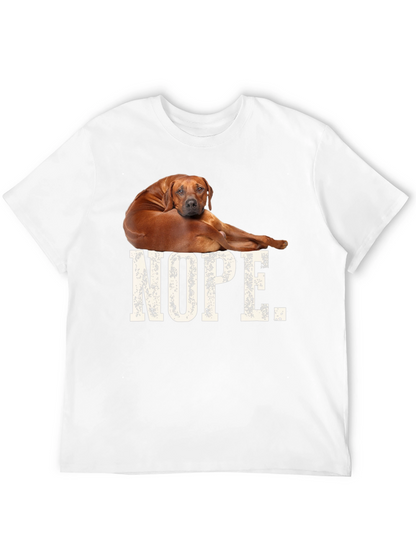 Nope Dog T-Shirt Funny Novelty Tee
