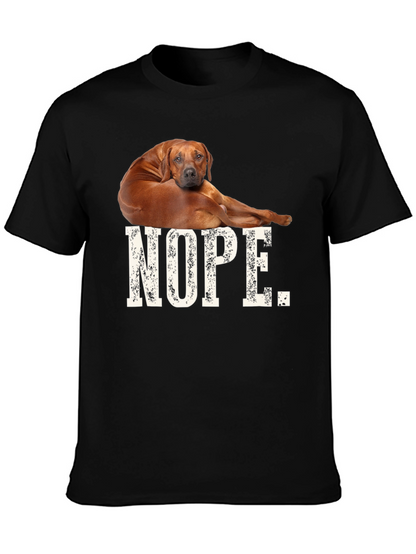 Nope Dog T-Shirt Funny Novelty Tee
