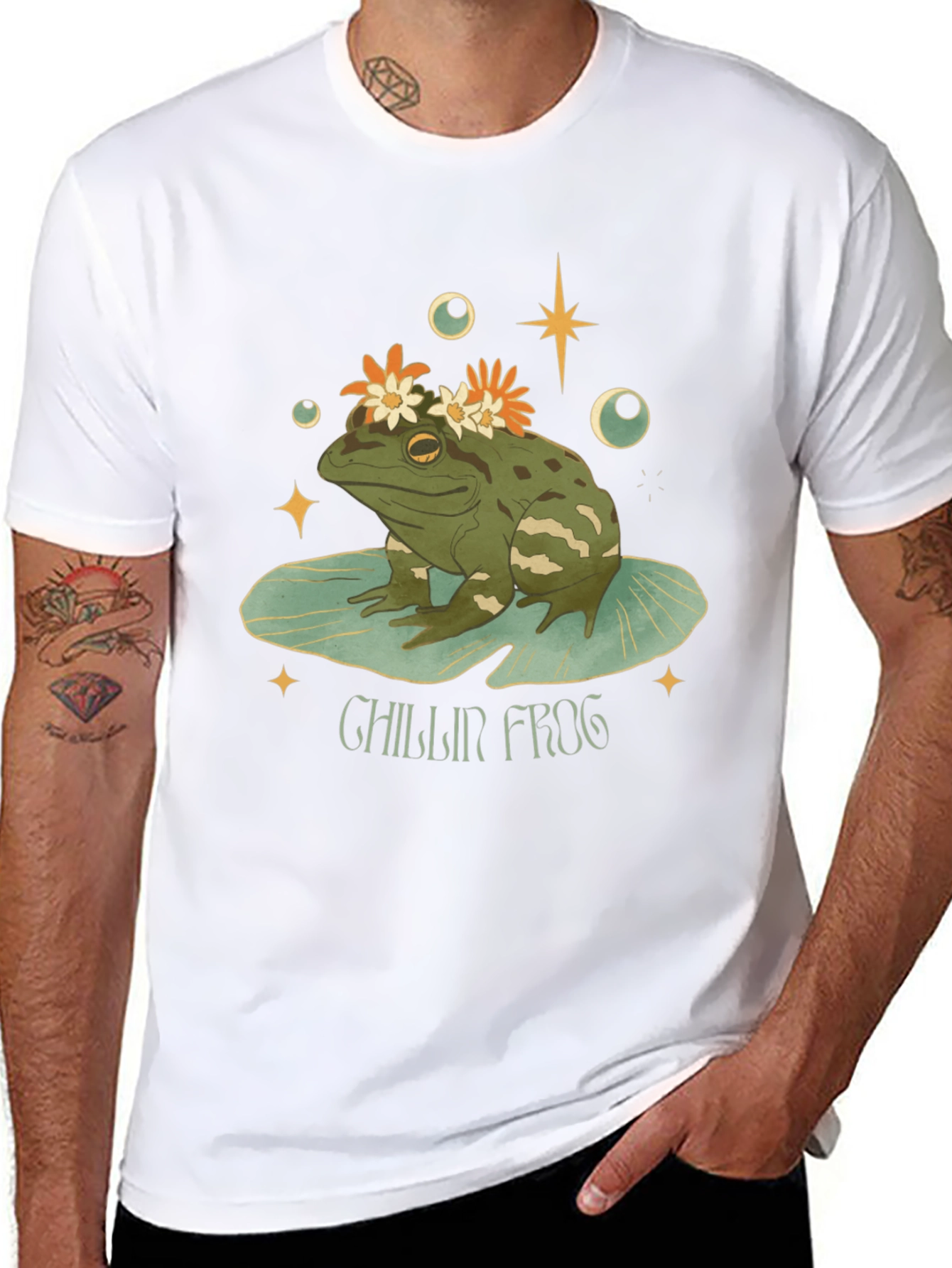Chillin Frog Graphic Tee - Relaxed & Stylish