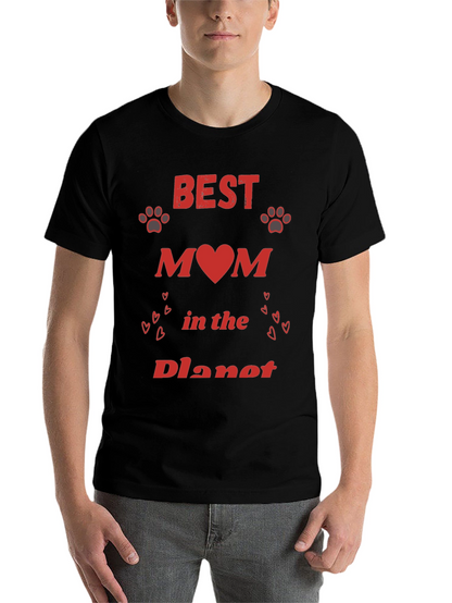 Best Mom T-Shirt - Heart Paw Design