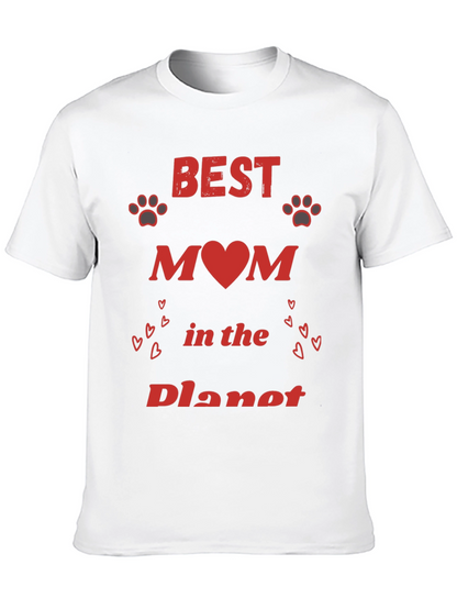 Best Mom T-Shirt - Heart Paw Design
