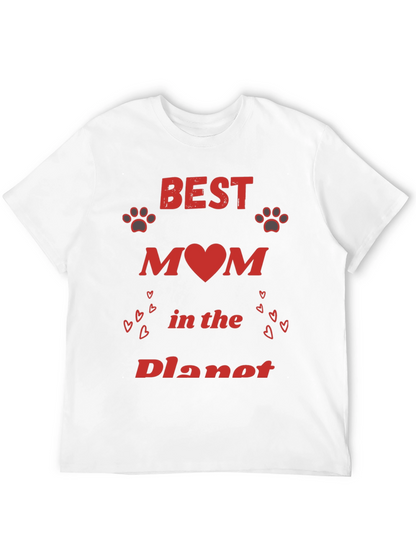 Best Mom T-Shirt - Heart Paw Design