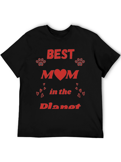 Best Mom T-Shirt - Heart Paw Design