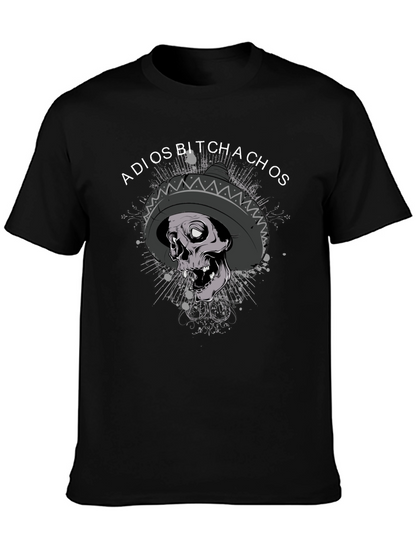 Adios Bitchachos Skull Sombrero T-Shirt