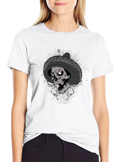 Adios Bitchachos Skull Sombrero T-Shirt