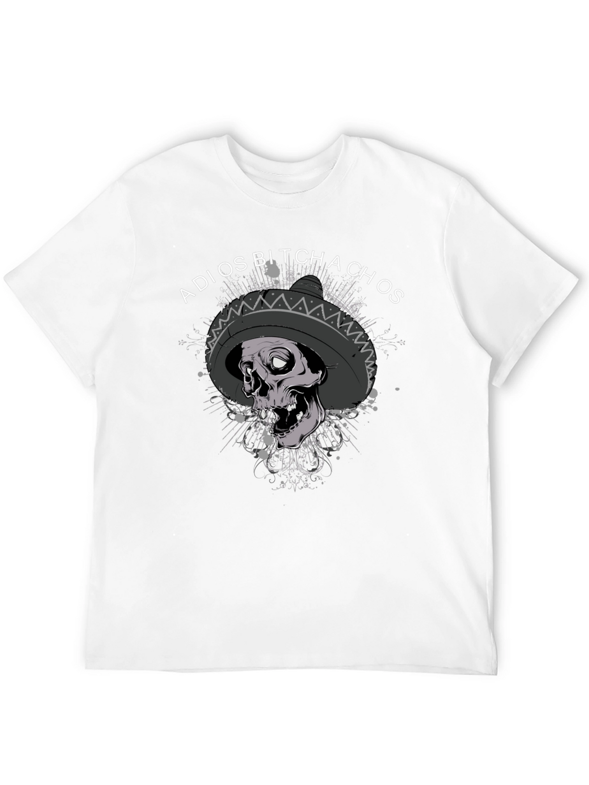Adios Bitchachos Skull Sombrero T-Shirt