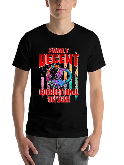 Fairly Decent Correctional Officer Graphic T-Shirt