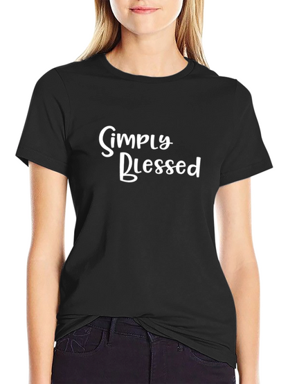 Simply Blessed Black Tee