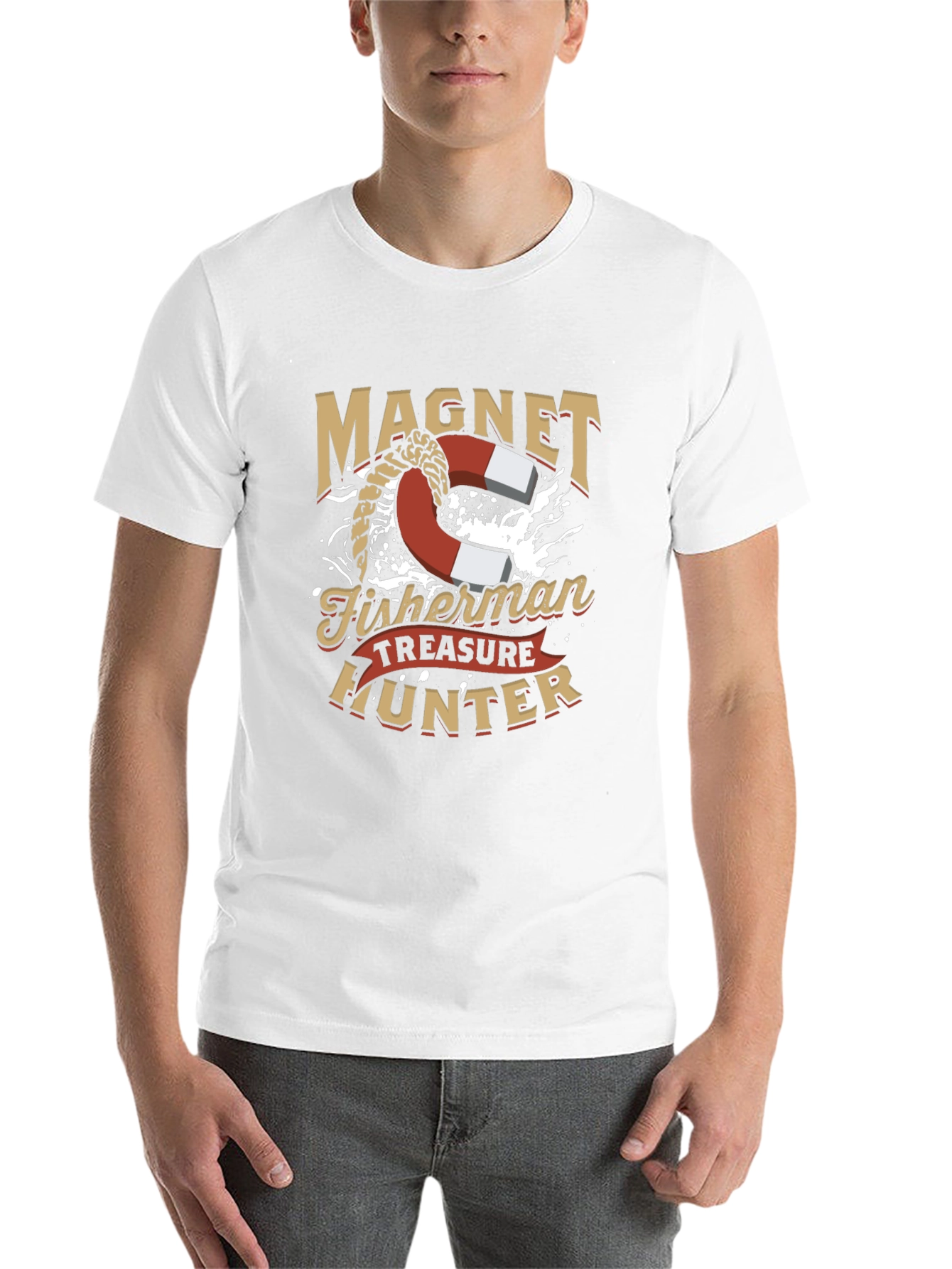 Magnet Fisherman Treasure Hunter T-Shirt