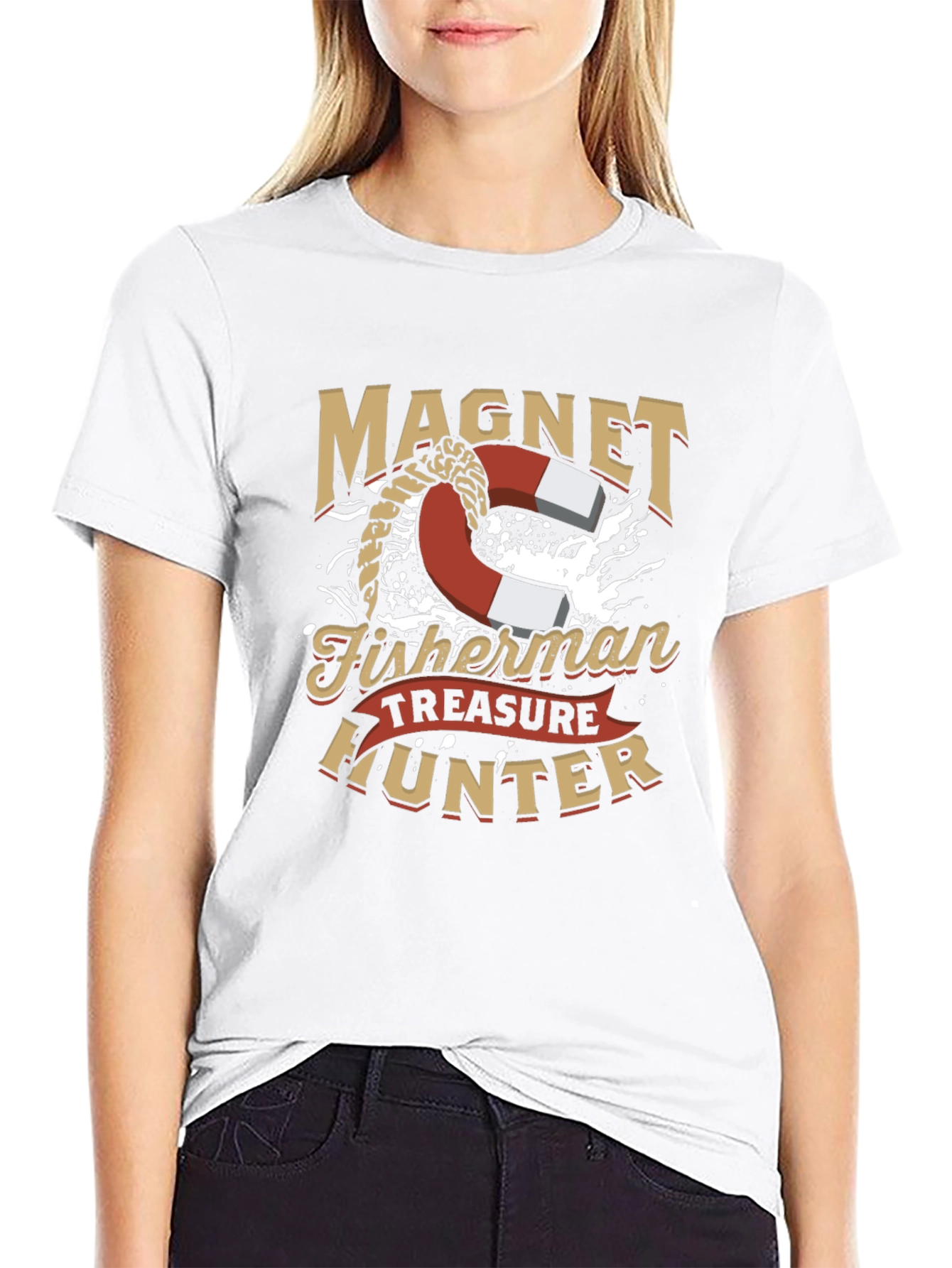 Magnet Fisherman Treasure Hunter T-Shirt