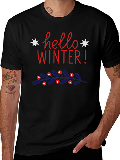 Hello Winter Graphic Tee - Holiday Style
