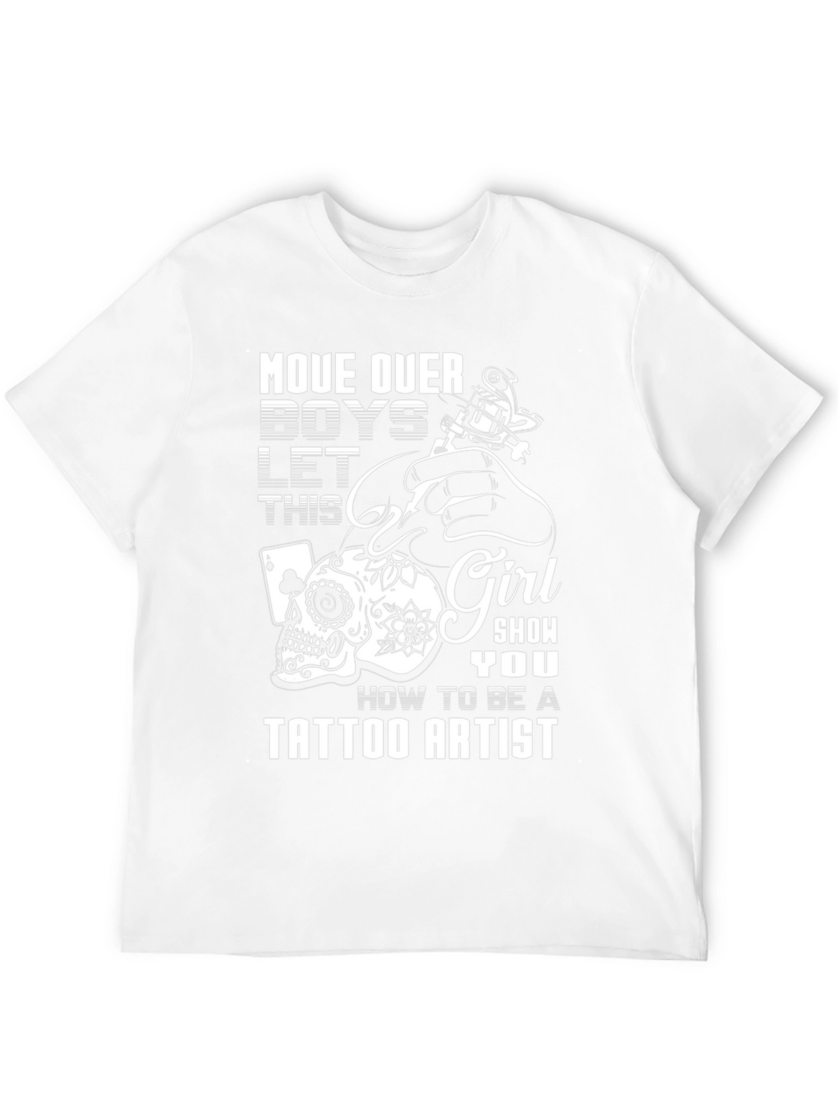 Tattoo Artist Girls T-Shirt - Skull and Ink Design