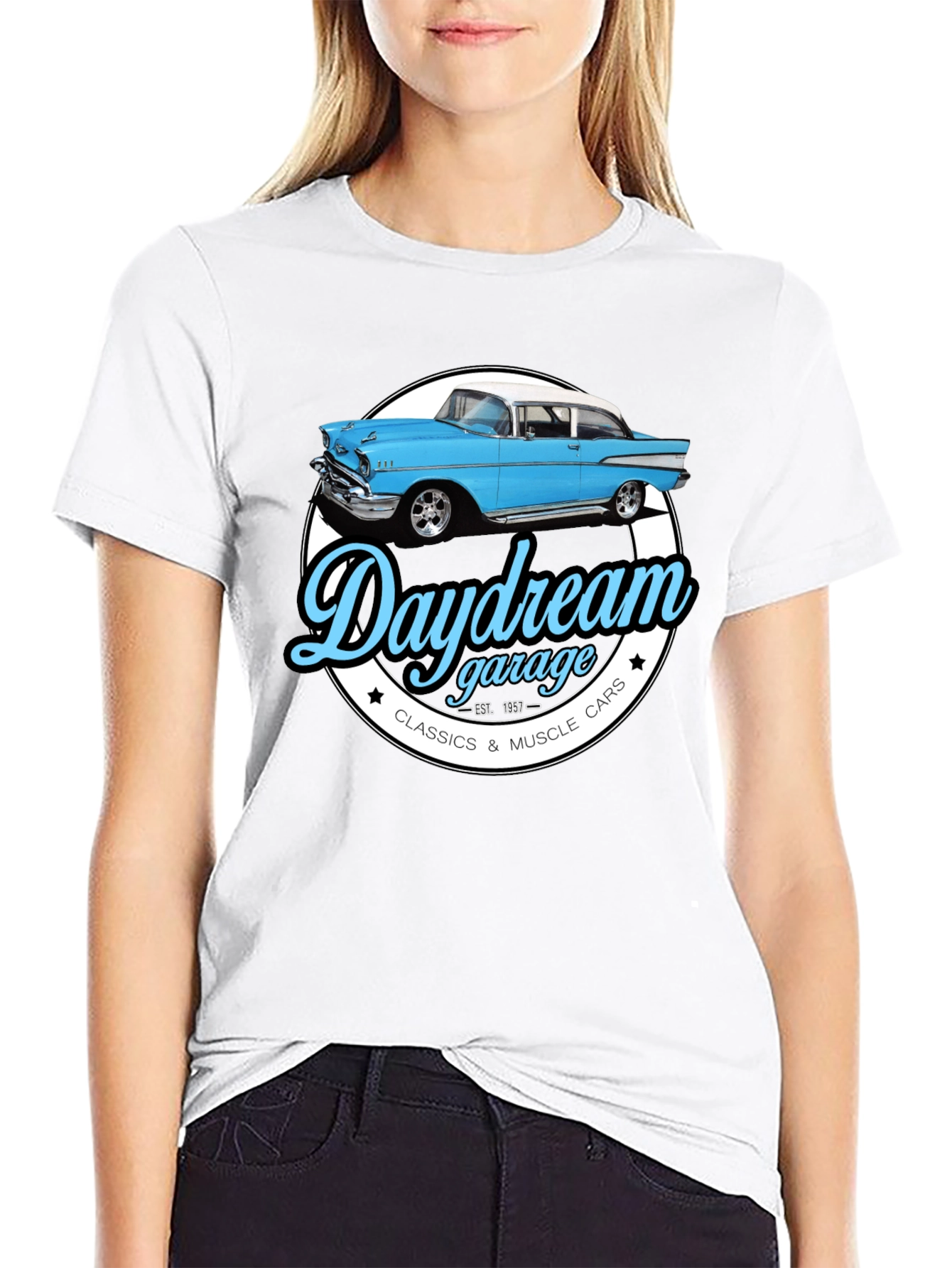 Daydream Garage Classic Car Graphic T-Shirt