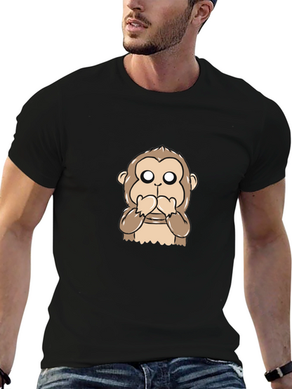 Speak No Evil Monkey Graphic T-Shirt