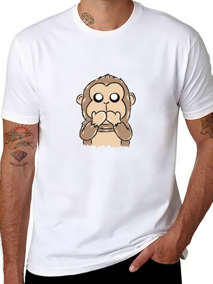 Speak No Evil Monkey Graphic T-Shirt