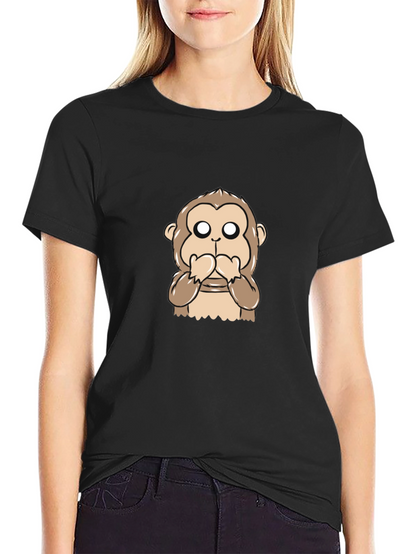 Speak No Evil Monkey Graphic T-Shirt