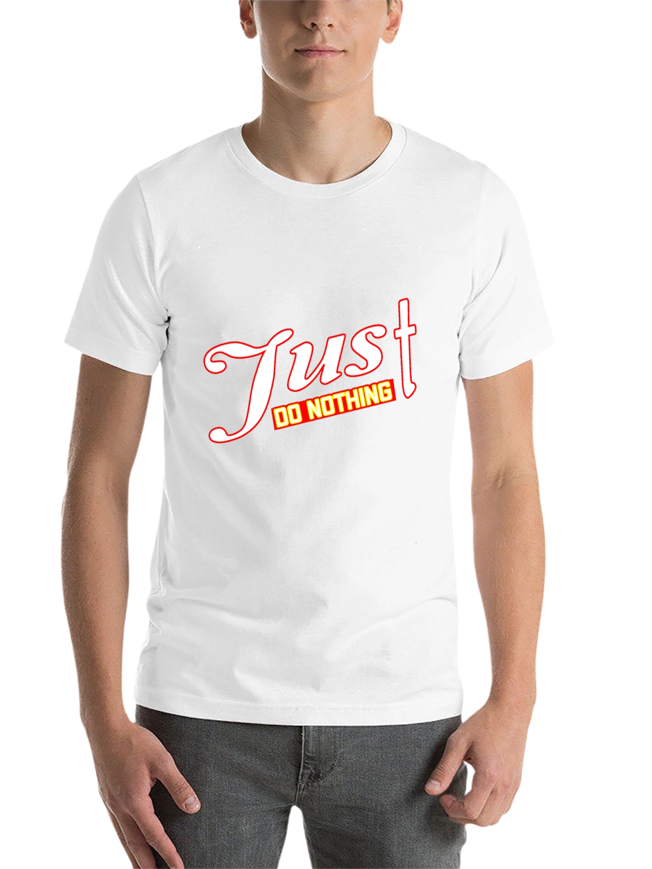 Just Do Nothing Graphic Tee - Mens Black T-Shirt