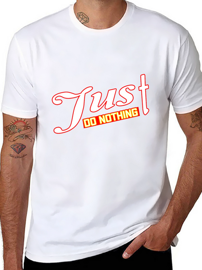 Just Do Nothing Graphic Tee - Mens Black T-Shirt