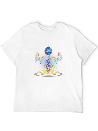 Music Butterfly Disco Ball Graphic Tee