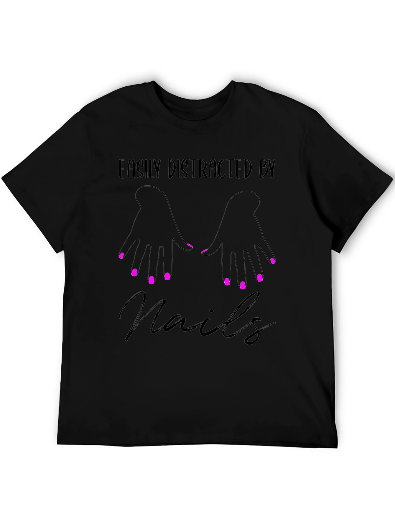 Easily Distracted By Nails Graphic Tee - Unisex
