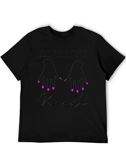 Easily Distracted By Nails Graphic Tee - Unisex