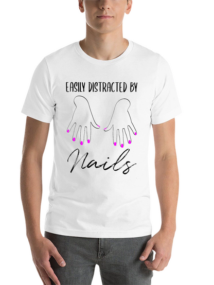 Easily Distracted By Nails Graphic Tee - Unisex