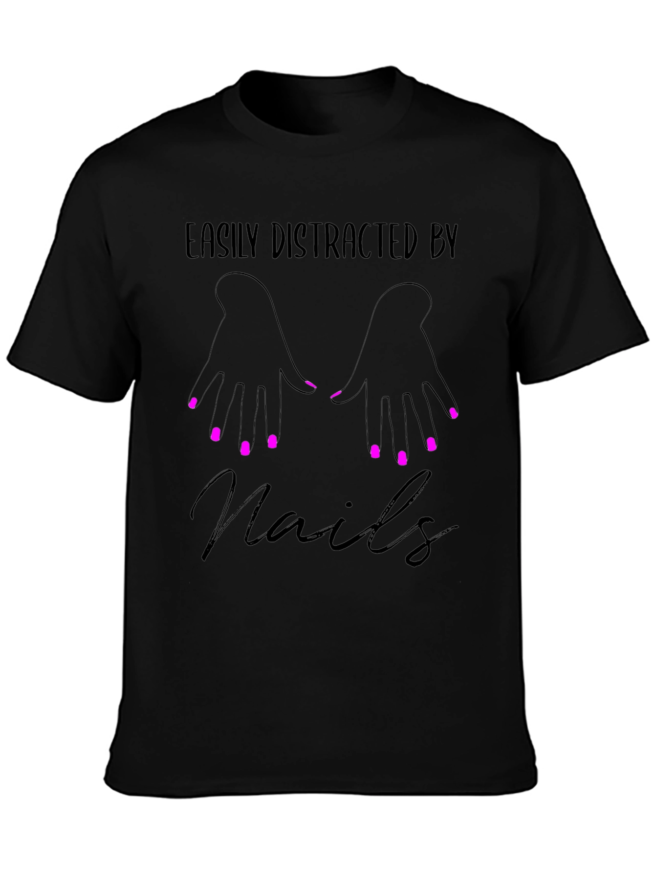 Easily Distracted By Nails Graphic Tee - Unisex