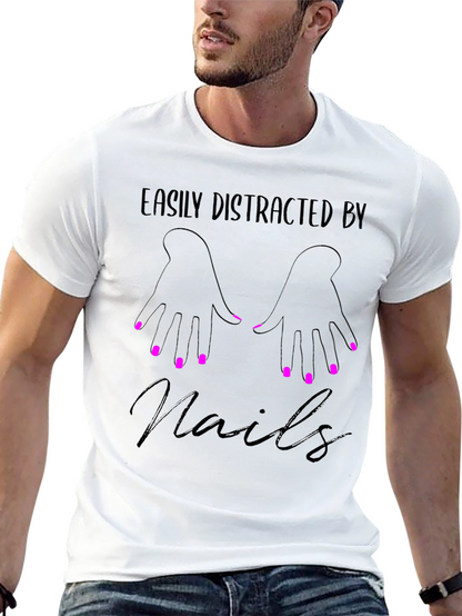 Easily Distracted By Nails Graphic Tee - Unisex