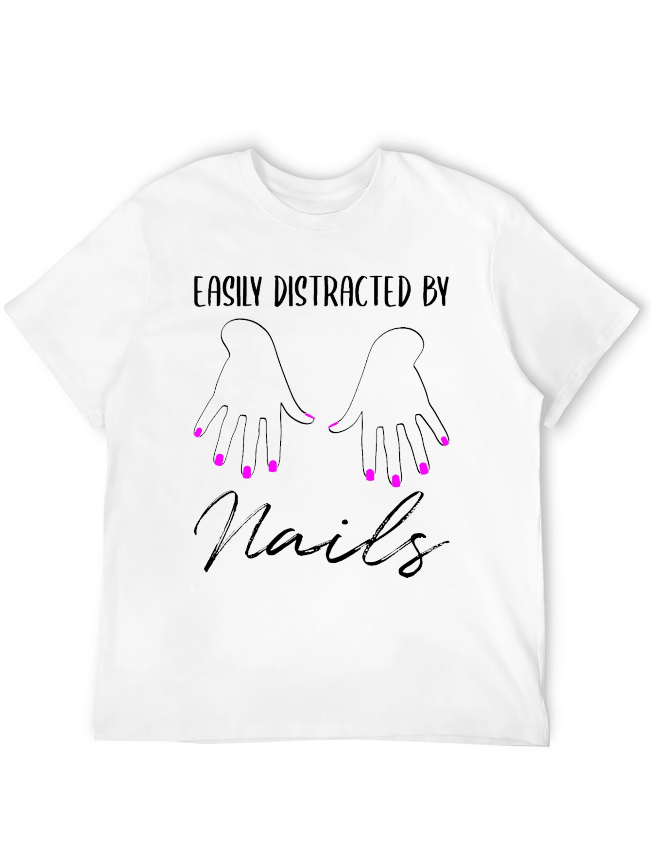 Easily Distracted By Nails Graphic Tee - Unisex