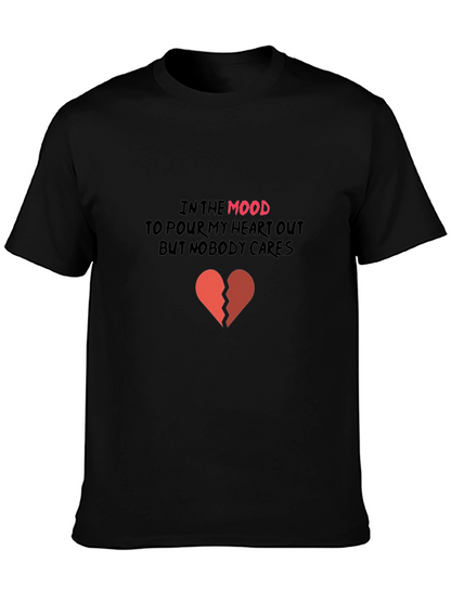 Heartbroken Mood Black Tee