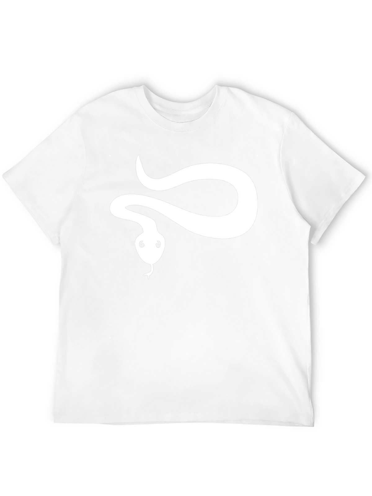 Snake Graphic Tee - Black Cotton T-Shirt