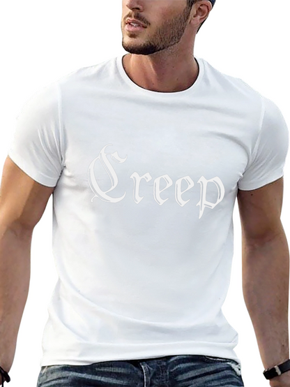 Creep Black T-Shirt - Gothic Text Design