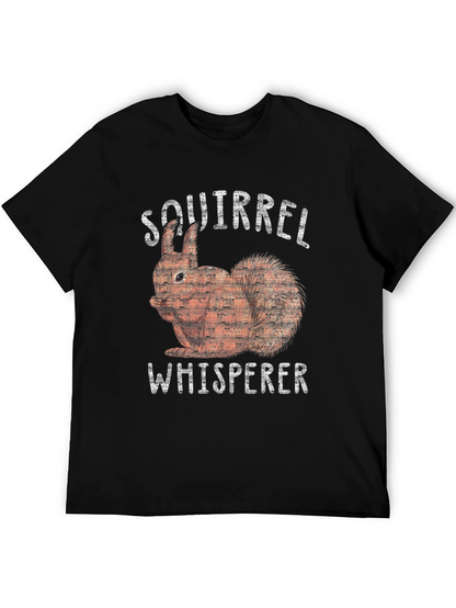 Squirrel Whisperer Graphic Tee - Black