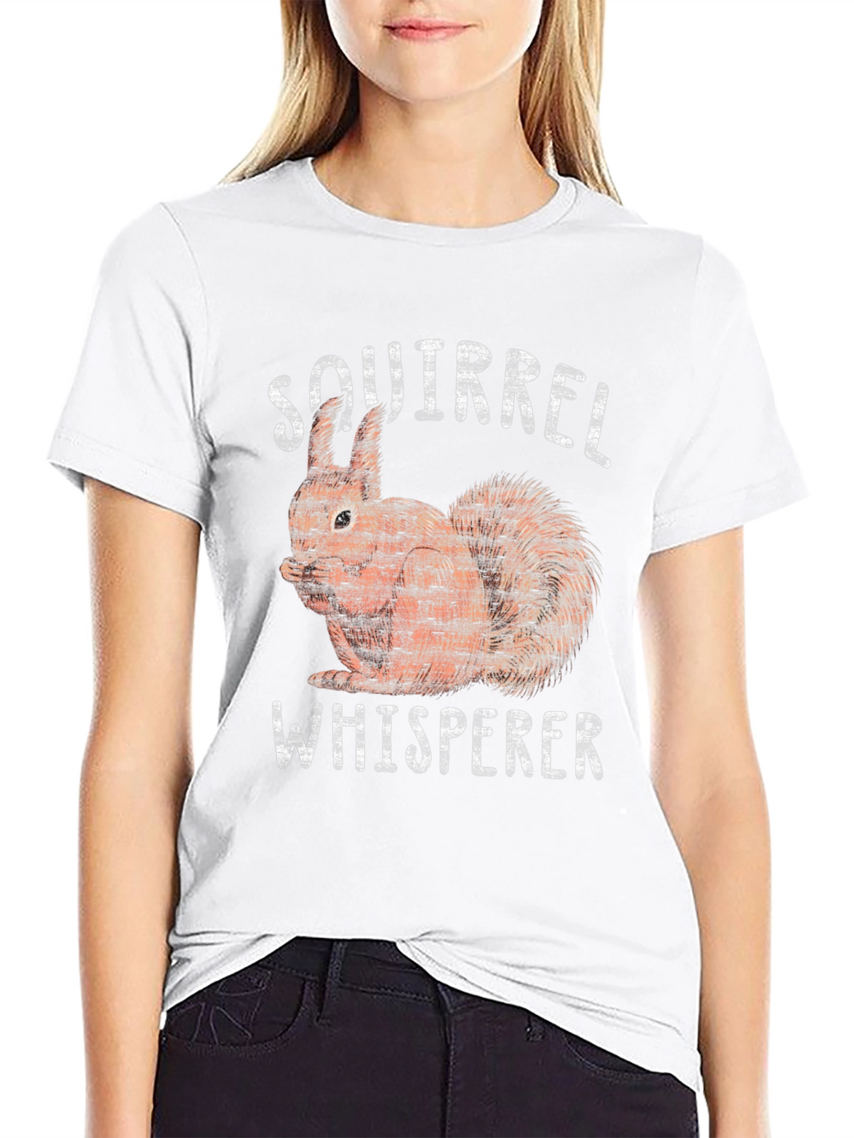 Squirrel Whisperer Graphic Tee - Black