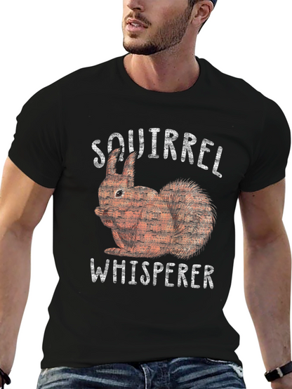Squirrel Whisperer Graphic Tee - Black