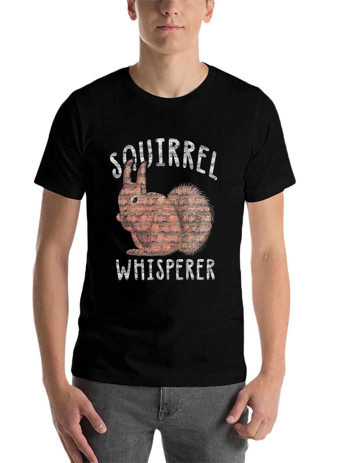 Squirrel Whisperer Graphic Tee - Black