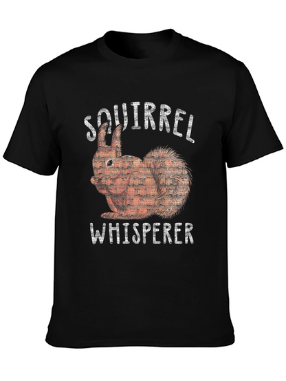 Squirrel Whisperer Graphic Tee - Black