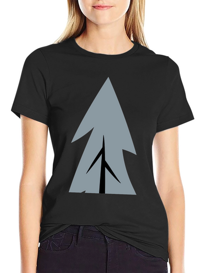 Geometric Tree Graphic Print T-Shirt