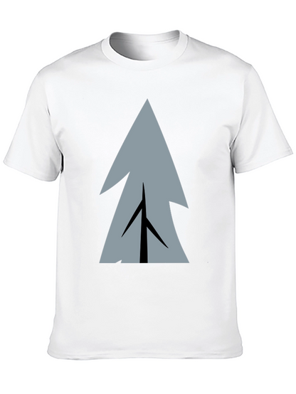 Geometric Tree Graphic Print T-Shirt