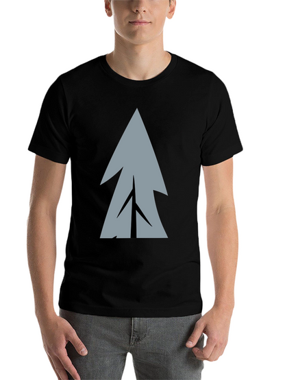 Geometric Tree Graphic Print T-Shirt