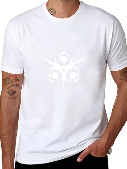 Abstract Graphic Print Black T-Shirt