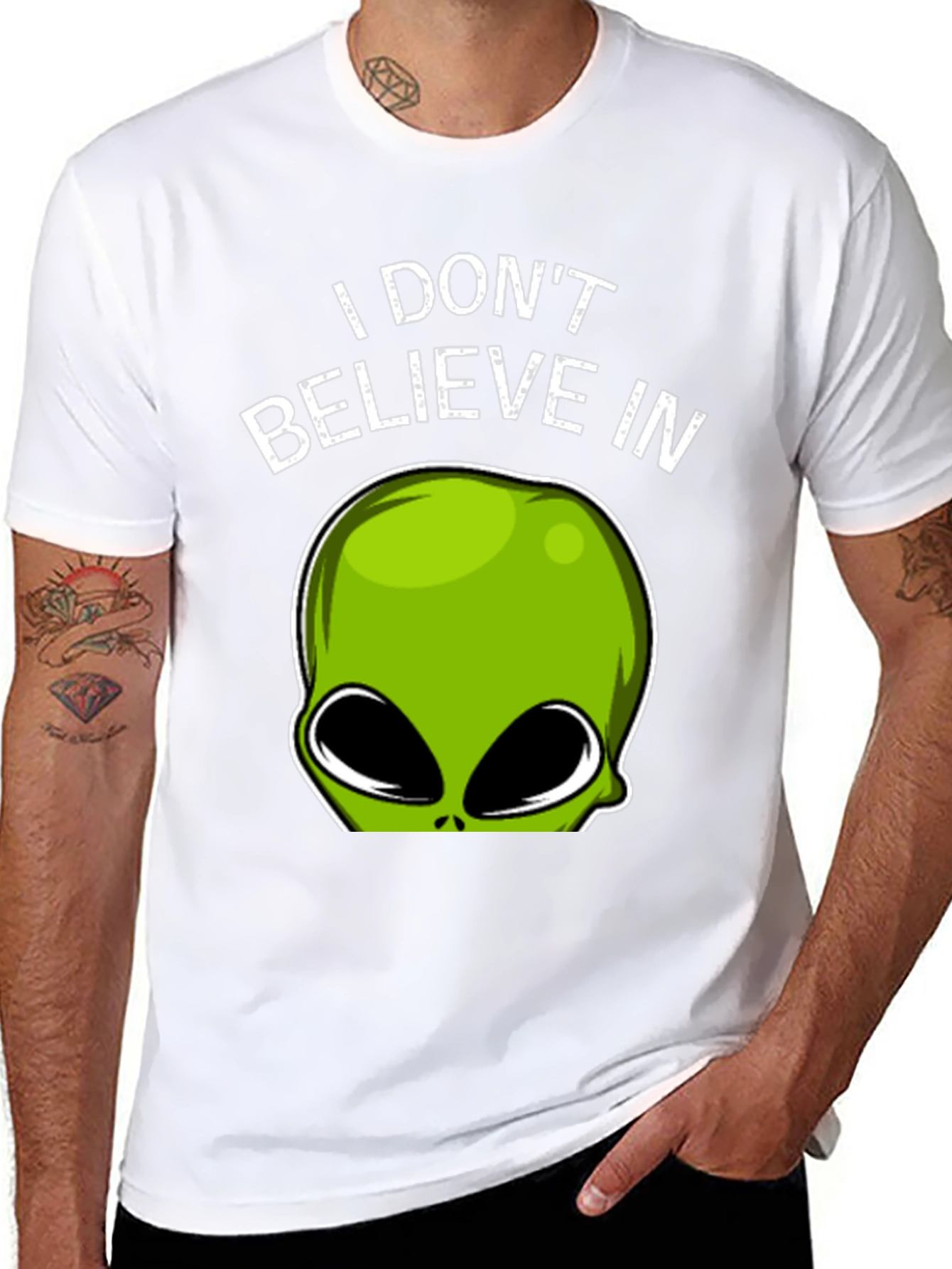 Alien Believer T-Shirt - Funny Graphic Tee