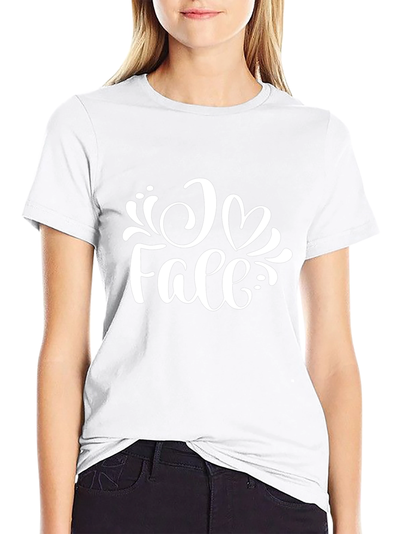 I Heart Fall Black Graphic Tee