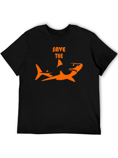 Save the Sharks Graphic Tee - Black