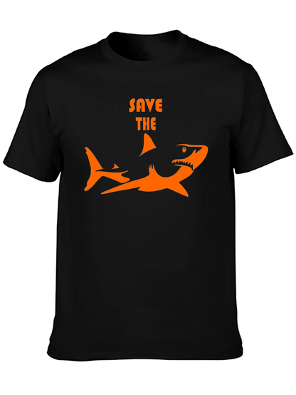 Save the Sharks Graphic Tee - Black