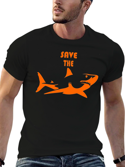 Save the Sharks Graphic Tee - Black